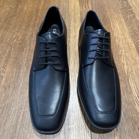 $135 Macy’s Calvin Klein Mens Malley 2 Black Leather Oxfords 11.5 Medium (M) main image 9